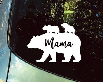 Mama Bear vinyl sticker stickers, baby beer vinyl sticker, cadeau voor moeder, liefde moeder, vinyl sticker voor auto laptop raam fles deur spiegel beker