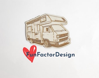 Camper camper Klasse C camper Hout koelkastmagneet classic RV
