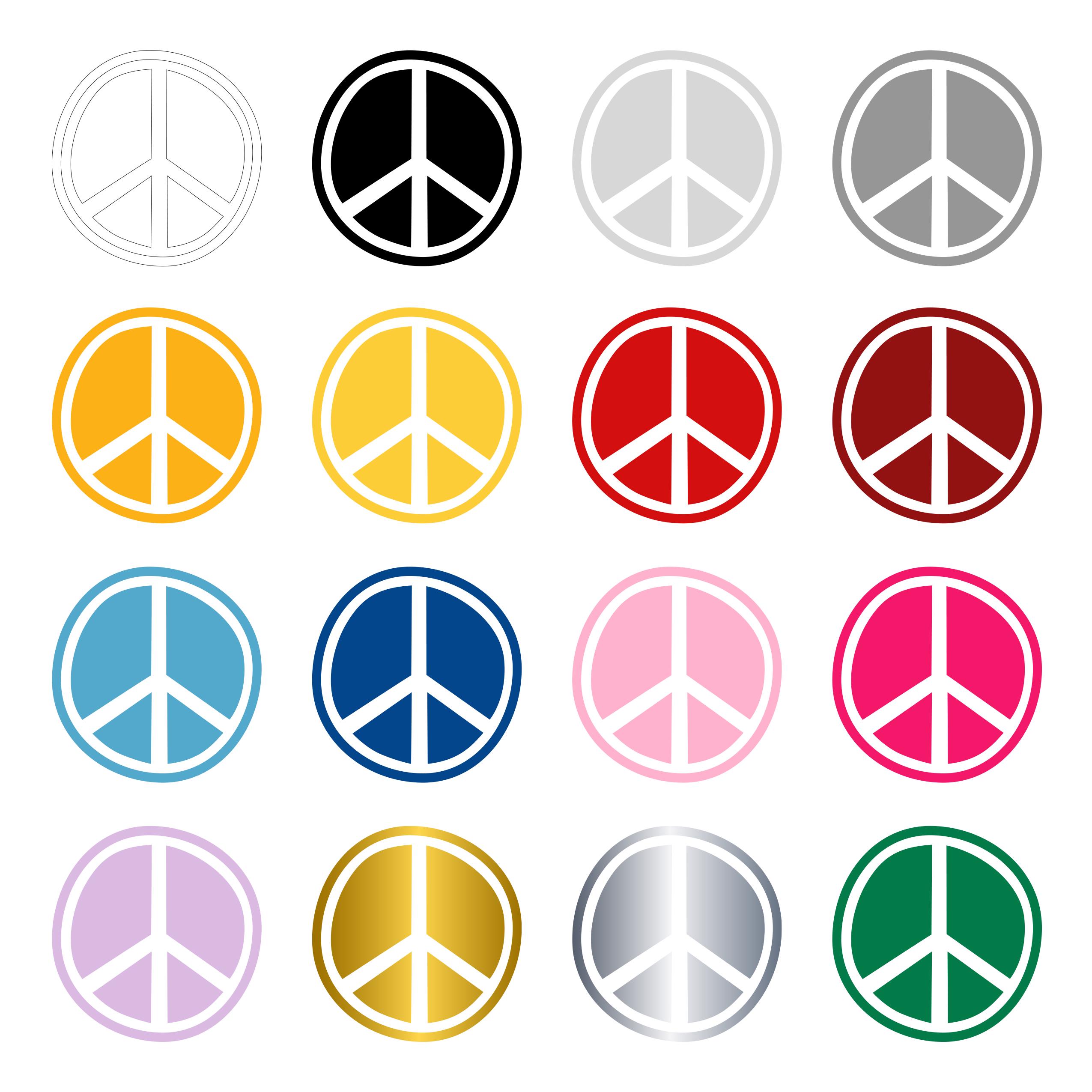 Peace Window Stickers Peace Sign Vinyl Decal Stickers, Peace Symbol Vinyl Decal for Car Phone ...