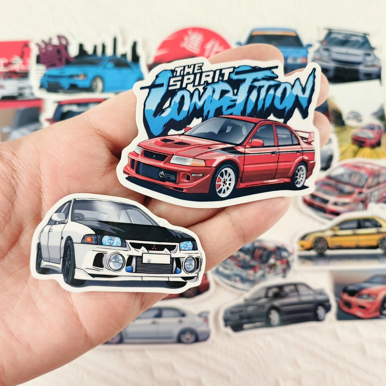 26pc JDM Rally Legend Lancer Evolution Vinyl Stickers Classic Etsy