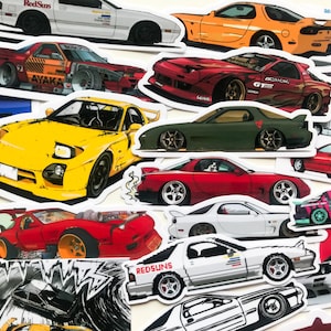 26pc Japanese legend RX7 FC FD Classic Japanese JDM Drift Legend Sports Cars