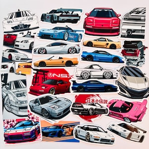 23pc JDM Super car Legend NSX Type R Type S Vinyl Stickers JDM Legend Sports Cars