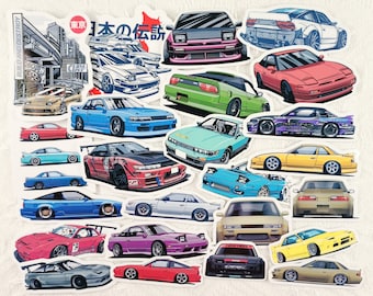 JDMドリフトカープリント：シルビアS13、180SX、S14、S15ポスター