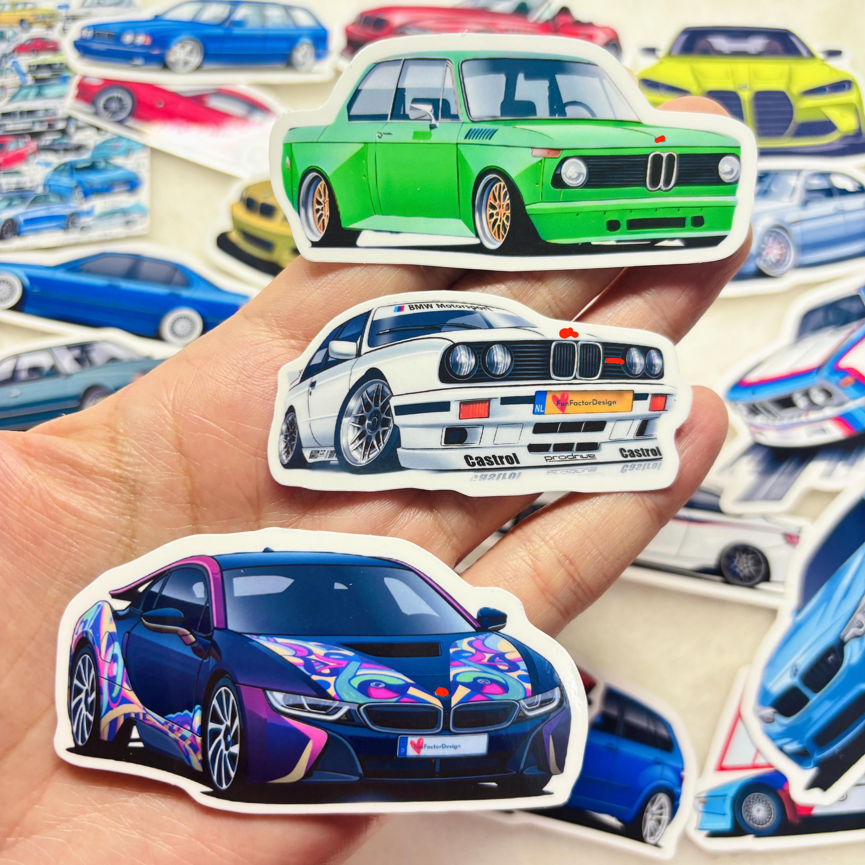 M52 Engine Sticker 23pc Vinyl Stickers for M Power Cars M3 M5 M6 X5M Z3M Z4M 2002ti M1 M2 ...
