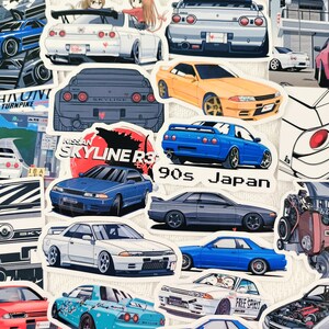 20 st JDM Legend Skyline GTR32 BNR32 vinylklistermärken JDM Legend sportbilar bild 2
