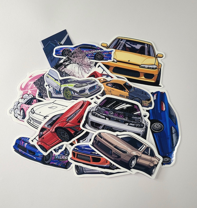 24pc Vinyl Stickers for Nissan Silvia S15 Classic JDM Drift Legend ...