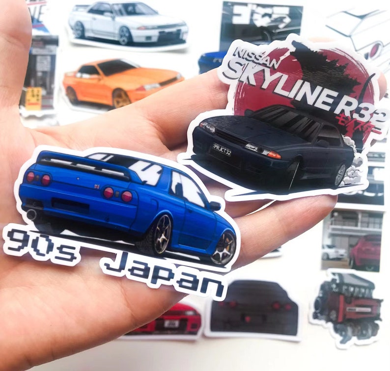 20 st JDM Legend Skyline GTR32 BNR32 vinylklistermärken JDM Legend sportbilar bild 4