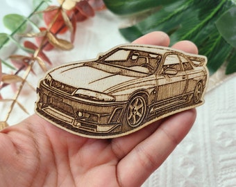 Japanse klassieke Skyline GTR33 BNR33 houten koelkastmagneet Klassieke Japanse JDM Legend Sports Cars