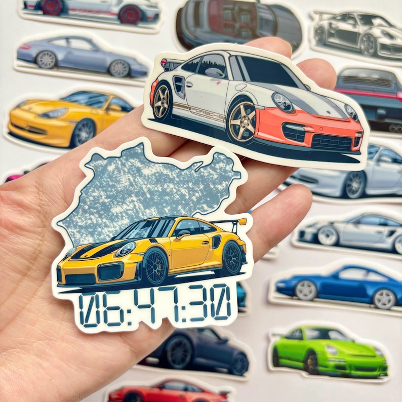 24pc Vinyl Stickers for Water-cooled 911 996 997 991 RS GT Carrera ...