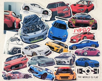 21pc Classic GT86 BRZ FR-S Vinyl Stickers JDM drift Legend Sports Cars