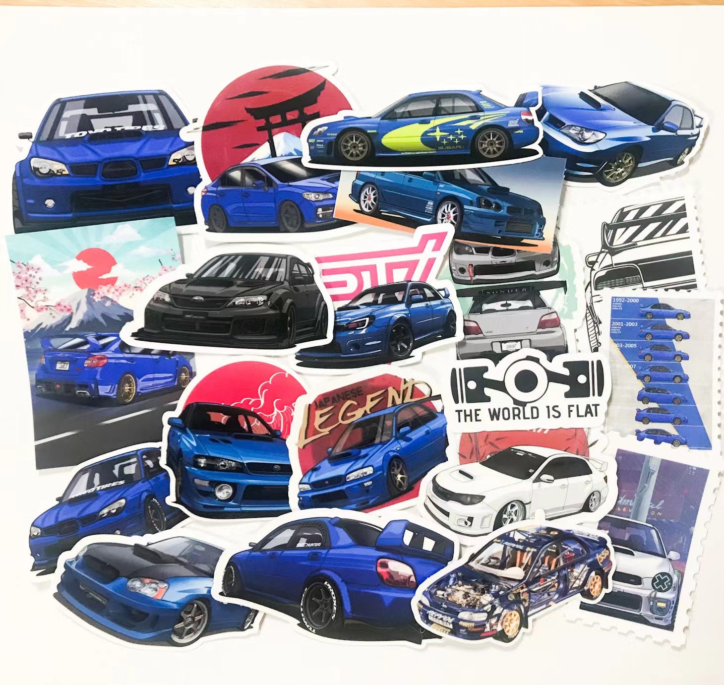 20枚入り JDM ラリーレジェンド インプレッサ WRX STI GC8 P1 タイプR