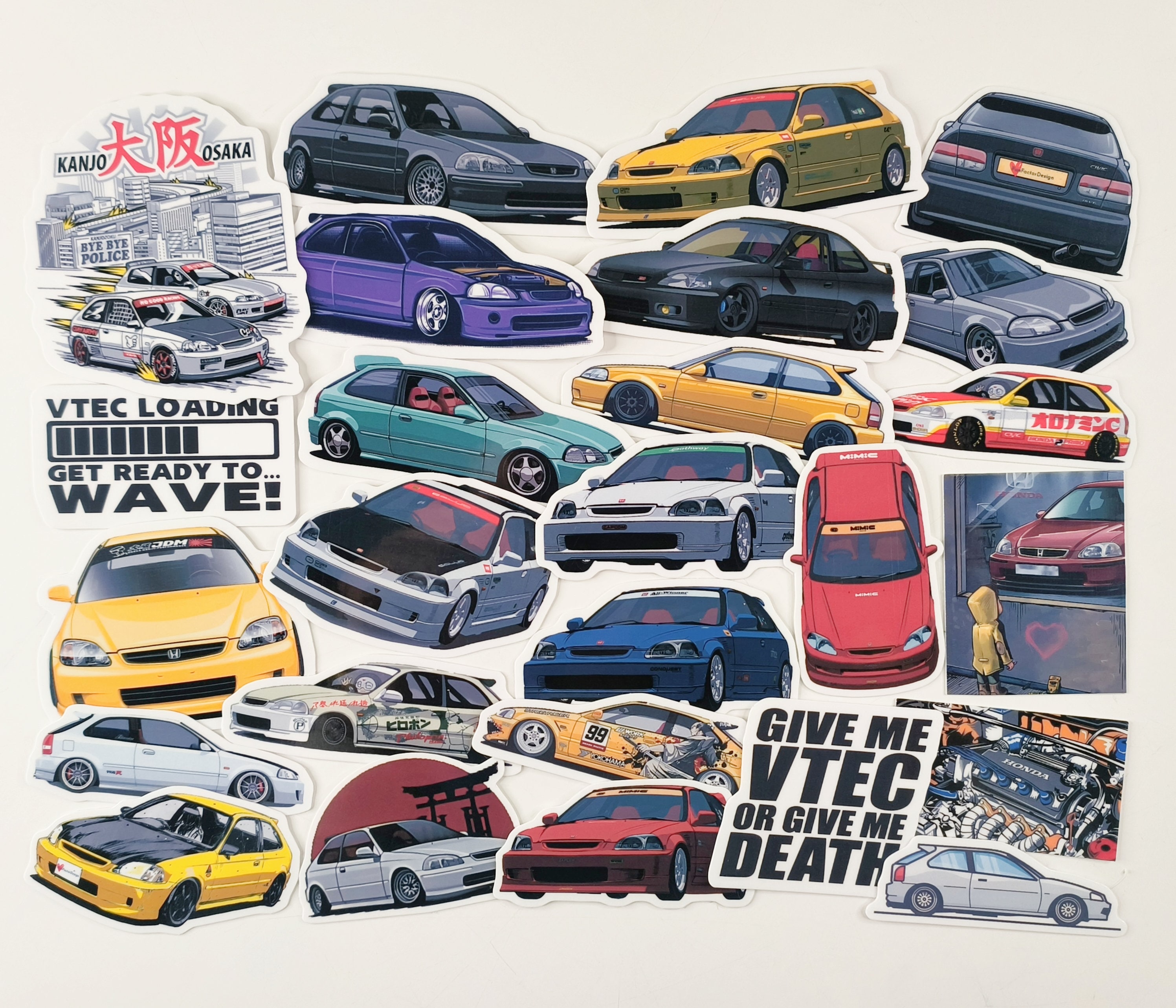 Gr.A EF3 シビック ホンダ 1/24 SK24029 SKデカール シビックデカール26枚セット　他の方はご購入不可です。 JTC 出光 89 模型製作用品