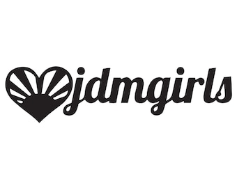 JDM Girls Sign Vinyl Decal For JDM Car Fans
