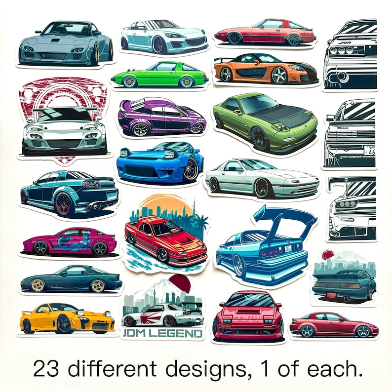 23 Pc Japanese Rotary Engine RX Cars RX7 RX8 Classic Japanese JDM ...