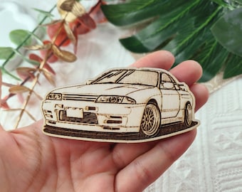 Japanse klassieke Skyline GTR32 BNR32 houten koelkastmagneet Klassieke Japanse JDM Legend Sports Cars