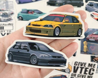 26枚入り クラシックな日本のシビック Ek9 SIR VTI Ek4 ビニール
