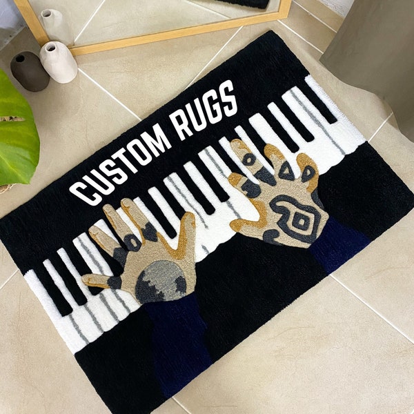 Custom Tufted Rug Design / Personalized Rug, Custom Tuft Rug, Customized Gift, Handmade Rug, Personalized Tufting Rug, Handmade to Order