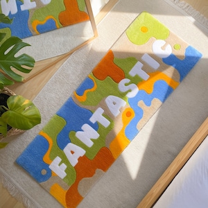 Custom Hand Tufted Rug / Funny Rug, Soft and Aesthetic, Personalized Gift, Fluffy Tufted Rug