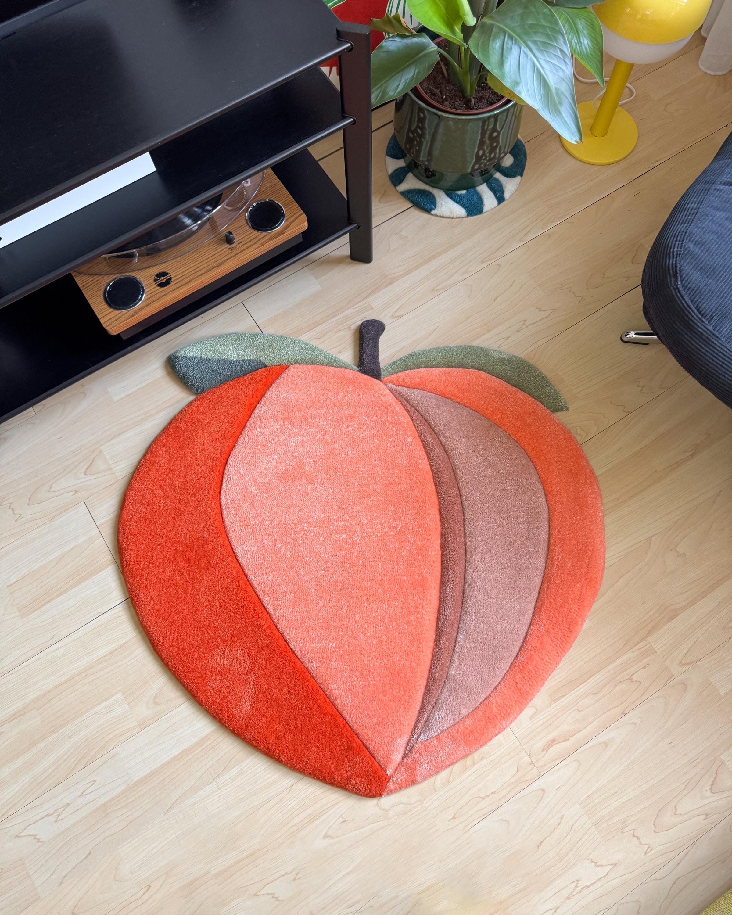 Peachy Rustic Rug Peachy Hand Tufted Rug / Custom Rug, Fluffy & Soft, Handmade Tufted ...