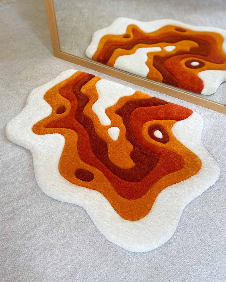 Balcanic Rug Volcanic Tufted Rug / Custom Rug, Handmade Rug, Soft & Fluffy ...
