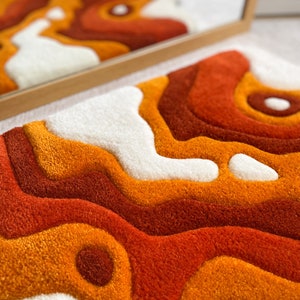 Balcanic Rug Volcanic Tufted Rug / Custom Rug, Handmade Rug, Soft & Fluffy ...