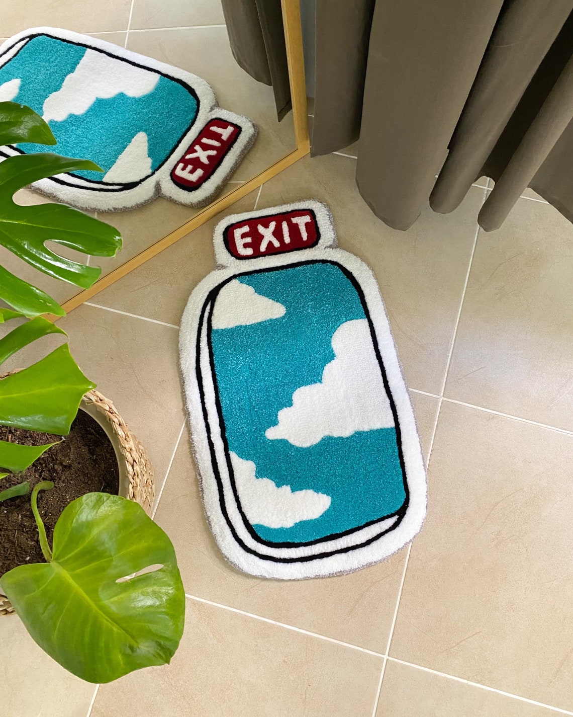 Fluffy Tuft Rug Exit / 100 Handmade Soft and Aesthetic Etsy