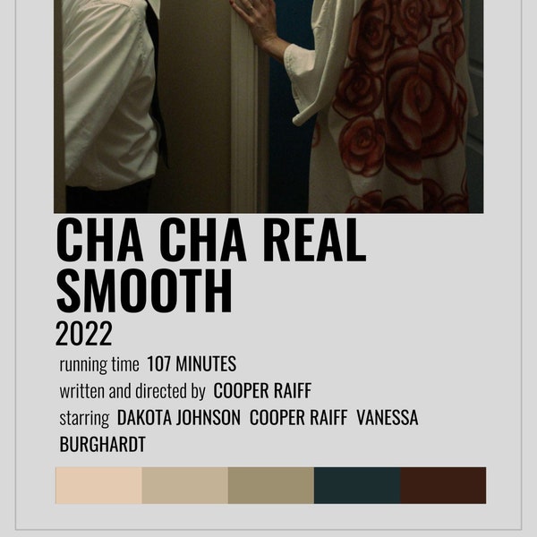 Cha Cha Real Smooth | Cooper Raiff | Polaroid Movie Poster | Minimalist Movie Poster | Retro Movie Poster | Wall Art Print