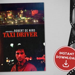 Taxi Driver | Martin Scorsese | Robert De Niro | Custom Movie Poster | Retro Movie Poster | Wall Art Print