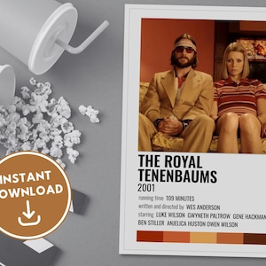 The Royal Tenenbaums | Wes Anderson | Polaroid Movie Poster | Minimalist Movie Poster | Retro Movie Poster | Wall Art Print