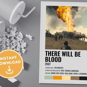 There Will Be Blood | Paul Thomas Anderson | Polaroid Movie Poster | Minimalist Movie Poster | Retro Movie Poster | Wall Art Print