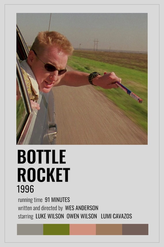 Bottle Rocket Wes Anderson Polaroid Movie Poster - Etsy