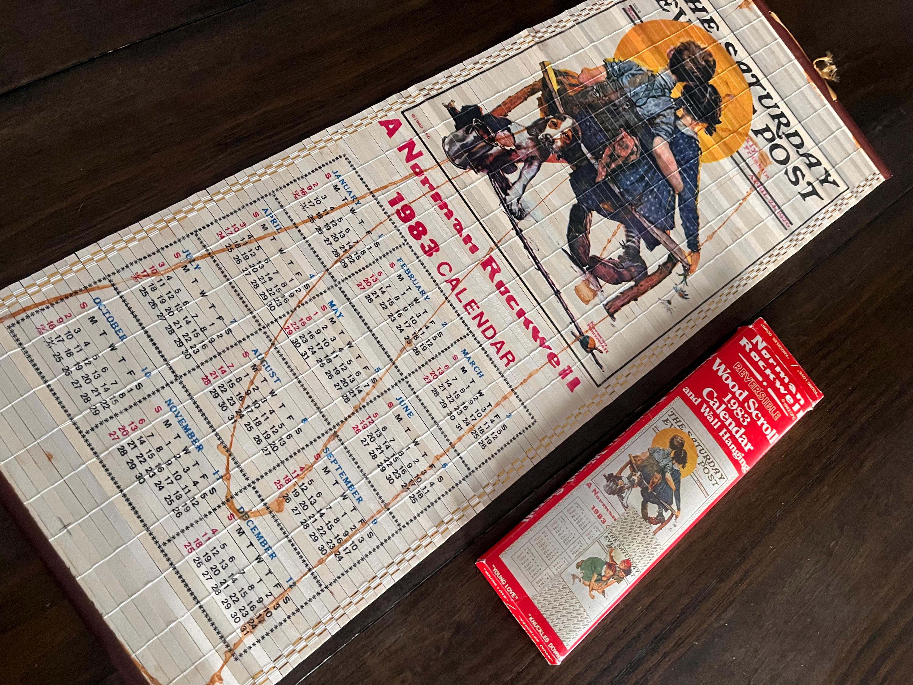 Vintage 1983 Calendar - Etsy