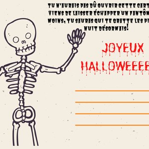 carte d'invitato Halloween ,  fête de familles et amis, anniversaire