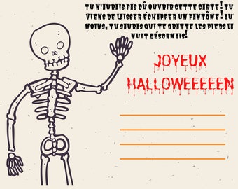 Halloween invitato card, family and friends party, birthday