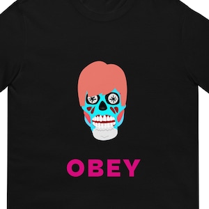 Sie leben Alien gehorchen T-Shirt - Klassisches Sci-Fi Film T-Shirt - Kurzarm Unisex T-Shirt