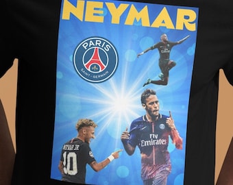 Camiseta Neymar, fútbol de Brasil, camiseta de fútbol de Brasil, camiseta qatar de la copa mundial 2022, camiseta retro de la Copa Mundial Brasil Neymar PSG Vintage Bootleg 90s