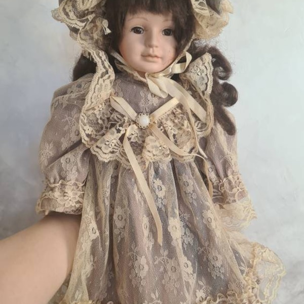 Porcelain collectible doll