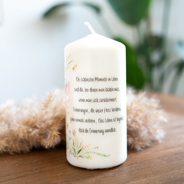 Trauerkerze mit spruch Etsy.de