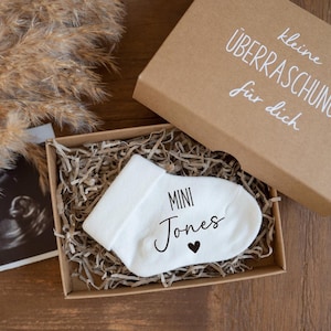 You&#39;re going to be a dad mini last name pregnancy announcement baby sock surprise box pregnant little surprise for you going to be parents