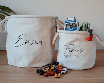 Personalized Storage Basket Toys Children Toy Basket Children's Room Toy Box Birthday Gift Child