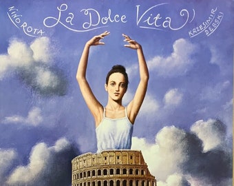 Rafal Olbinski opera poster -La Dolce Vita