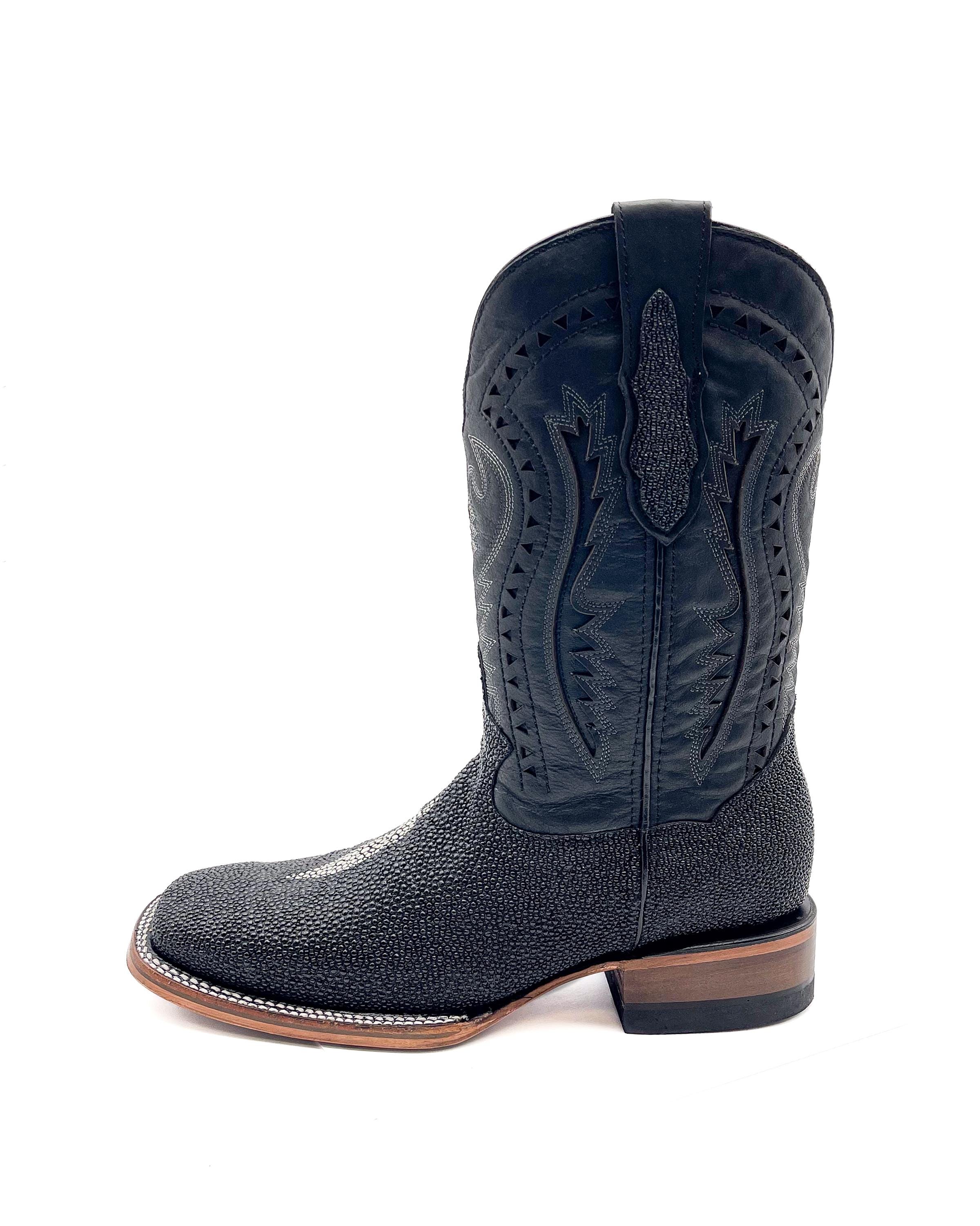 Handcrafted Men's Stingray Cowboy Boots Square Toe Cowboy Boots ...