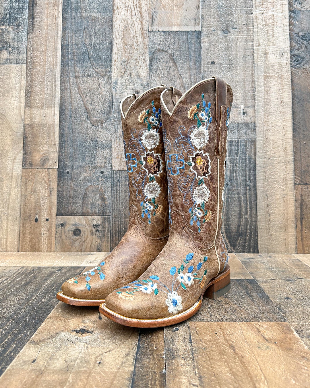 ◆KOMOREBI MUSEUM◆ Handmade Wide Classic Middle Boots Brown il_1080xN.4803621650_pr8c.jpg