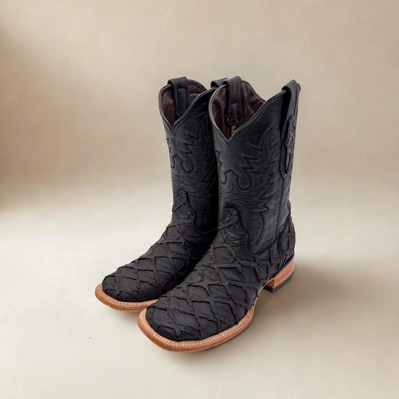 Pirarucu Skin Boots - Etsy