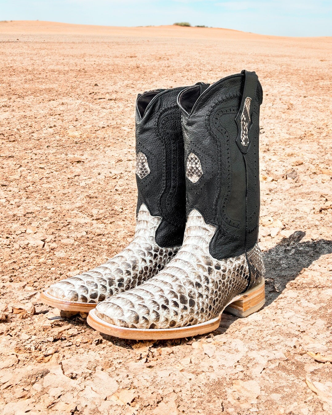 Handmade snakeskin boots discount