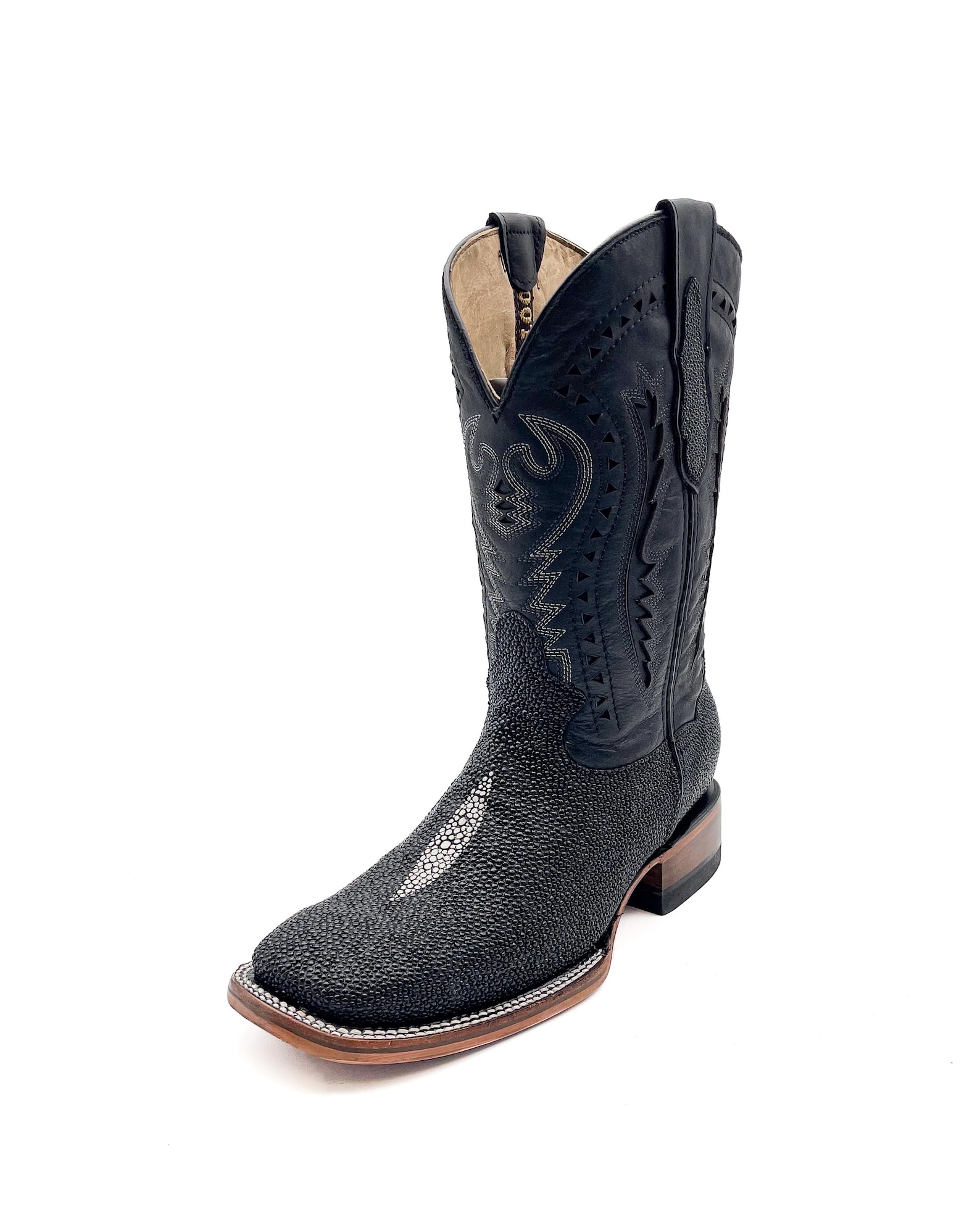 Handcrafted Men's Stingray Cowboy Boots Square Toe Cowboy Boots ...