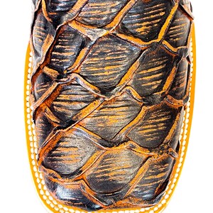 Handcrafted Men's Bass Cowboy Boots/ Square Toe Cowboy Boots Pirarucu ...