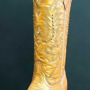 Western Cowboy Boots Women cowboy boots / cowgirl boots/ wedding cowboy boots/ stagecoach boots / GOLD boots / Rhinestone boots/ Golden boot bild 5