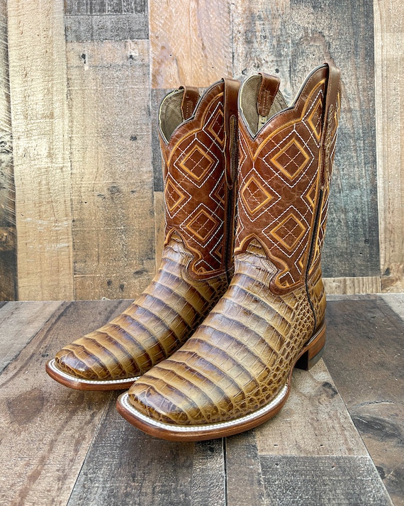 “ JOHN “ | MEN WESTERN BOOTS SQUARE TOE COWHIDE BOOTS