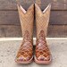Handcrafted Men's Bass Cowboy Boots/ Square Toe Cowboy Boots Pirarucu ...